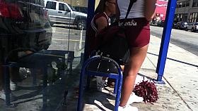 cheerleader short shorts ass