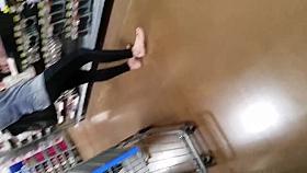 hot MILF black spandex ass FaceShot