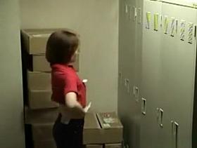 Female hotel staff locker room