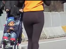 Sexiest asses of the amateur runners on my voyeur cam 08t