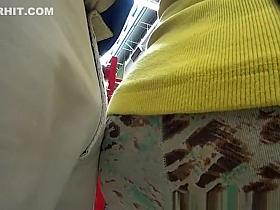 Voyeur at the supermarket films ass