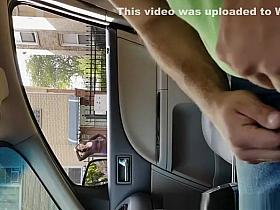 Exhibitionist man shows penis to chick