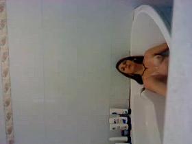 a girl in bathroom 2