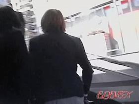 Cute Japanese schoolgirls in a kinky sharking video