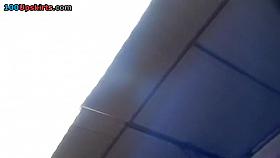 Butt in string upskirt