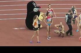 Athletic women in tight sports clothes