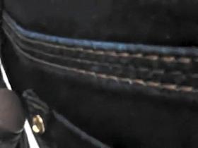 Exhibitionist cums on woman's pants