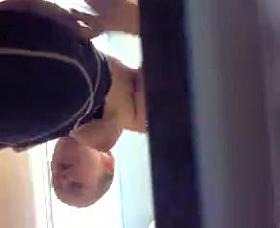 Hot babe in locker room...and she have big tits