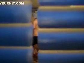 Peeping on a naked neighbor woman