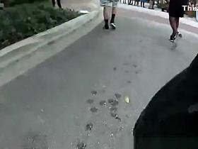 Sexy teens in spandex shorts