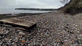 CHUBBY MATURE NUDIST WIFE TOPLESS AT BEACH