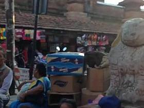 Sexy aunty in market