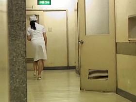 Having got her bottom sharked nurse bends over