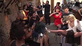 Brunette hottie disgraced in Barcelona