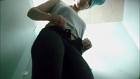 Spying her shower and get dressed