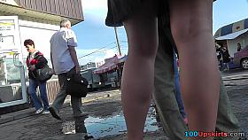 Upskirt street closeups of honeys hawt gazoo