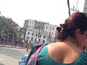 big ass sexy nepali aunty ass walk in saree