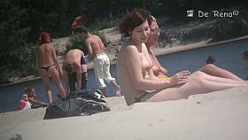 Naked chicks at the beach on beach voyeur spy cam compilation