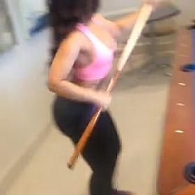 DOMINIQUE CHINN PLAYING POOL, WHATS HOTTER?