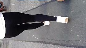 Hot Black Leggings Teen Part 1 of 2