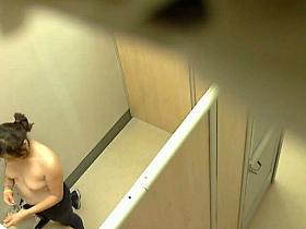 Chicks trying on bras caught by hidden camera in changing rooms