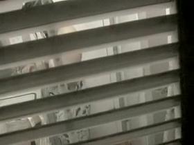 Trying to voyeur nudity details through the window blinds