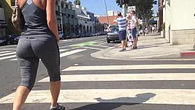 Yoga pants-Thick grey booty