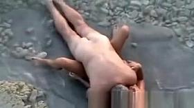 Old couple caught fuck on the beach