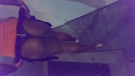 showing booty on street