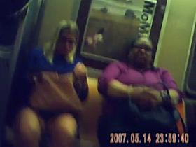 train legs almost upskirt