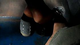 real hidden footsie young girl in bus