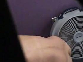 A hot naked girl in the sports club dressing room