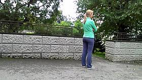 Lady ass with my camera recorded