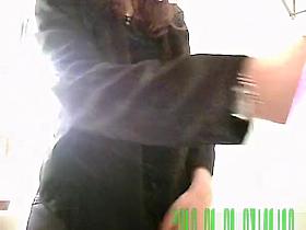 Teen changing clothes in bathroom