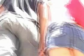 Upskirt Frontal Little Sheer Strap