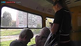 One of the cooles upskirts on bus