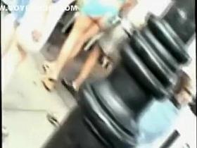 Peeking up her tiny skirt to see her twat