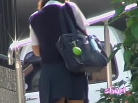 Street sharking with a nice college girl who wears panties