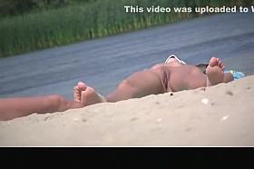 Naked woman with big pussy lips