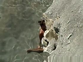 Couple fucking in the water