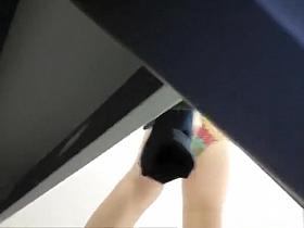 Small breasts teen caught by spy camera