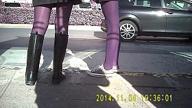 Shiny Black Pantyhose Girls