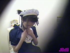 Pretty Asian in uniform masturbating on cam till orgasm