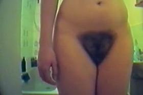 hairy pussy girl caught on hidden cam