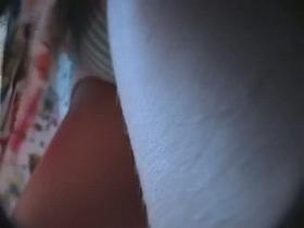 A voyeur follows a hot girl with his spy cam to take upskirt shots very skillfully