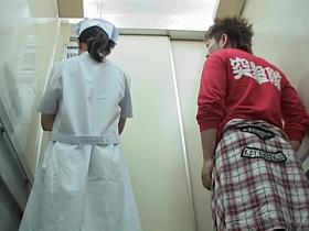 Girl with sharked bottom exposes ass in tiny thong