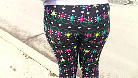 Xmas Lights Spandex Wrapped Around That Latina Booty