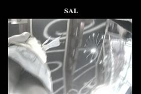 Amateur upskirt panty admired by the man with camera