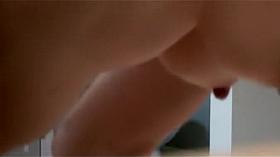 Watching a patient girl read at a toilet