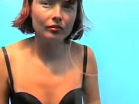 Sexy amateur putting on her sexy yellow bikini on spy cam